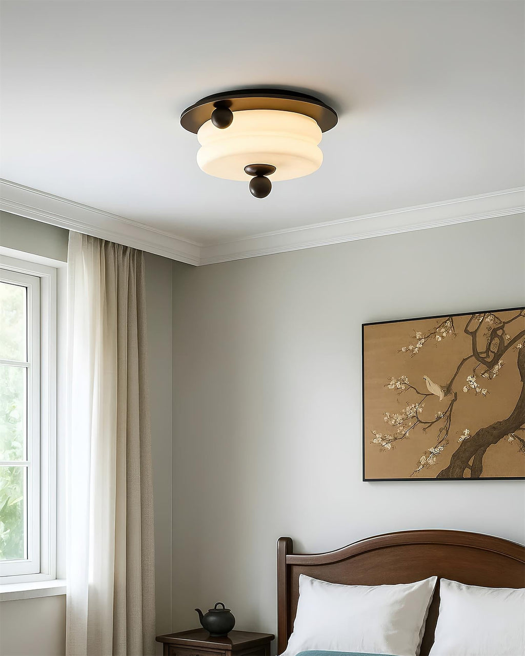 Tranquil Wood Ceiling Lamp