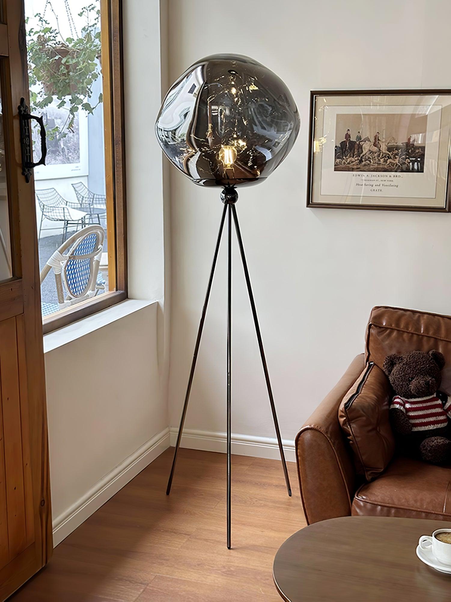 Tripod Rock Lava Floor Lamp