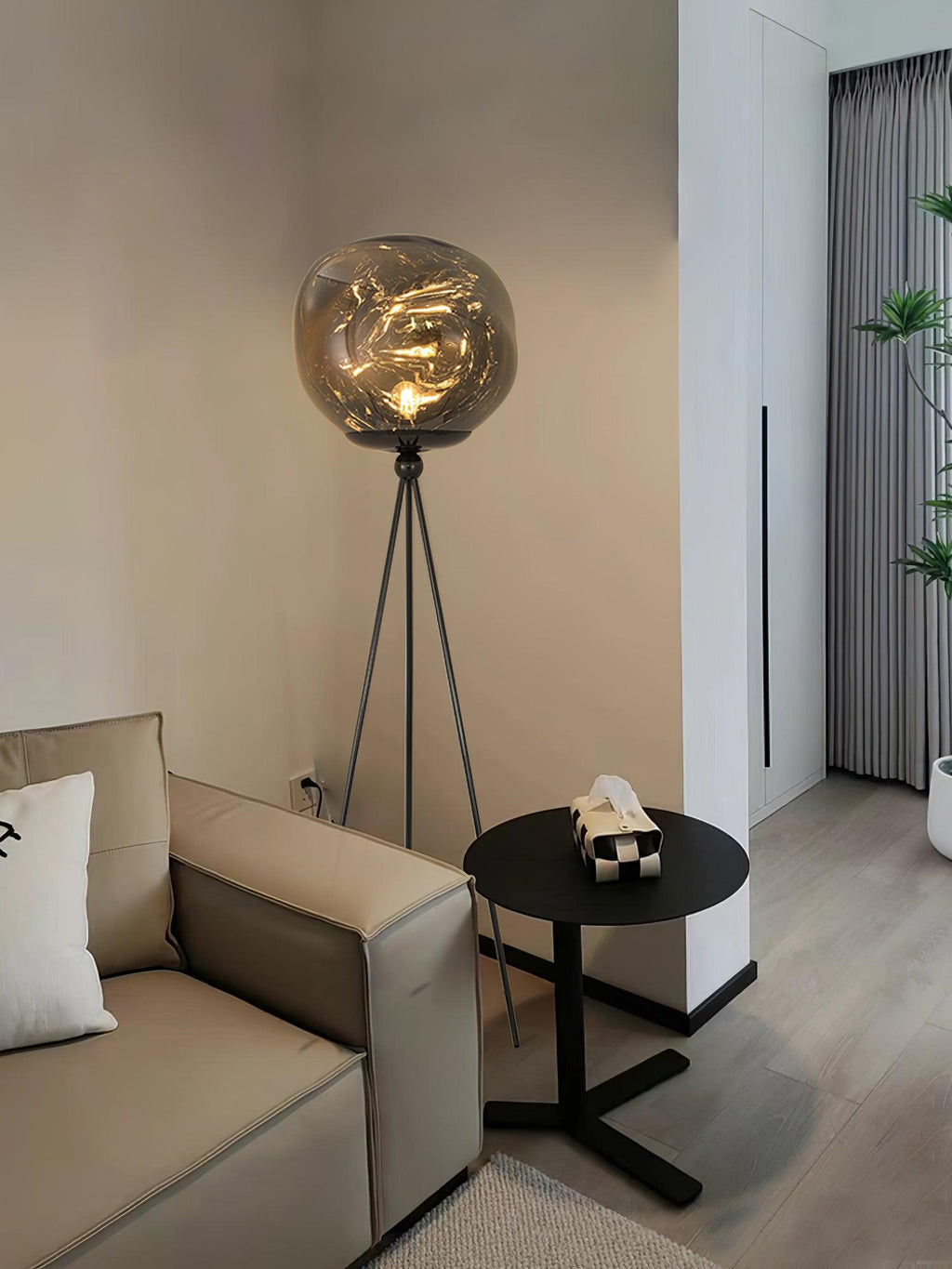 Tripod Rock Lava Floor Lamp
