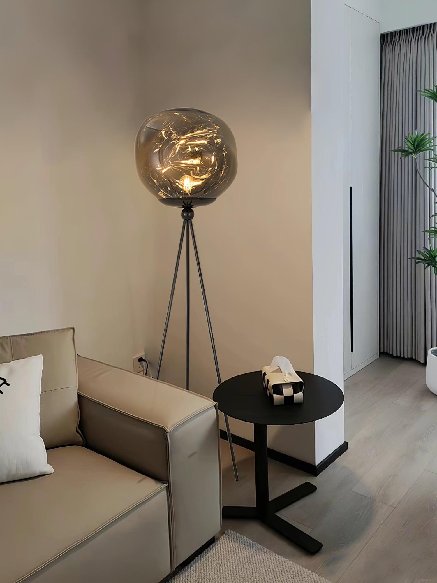 Tripod Rock Lava Floor Lamp