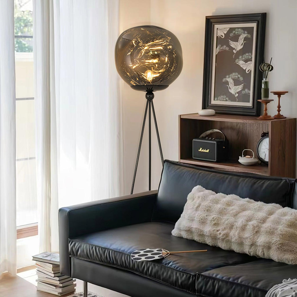 Tripod Rock Lava Floor Lamp