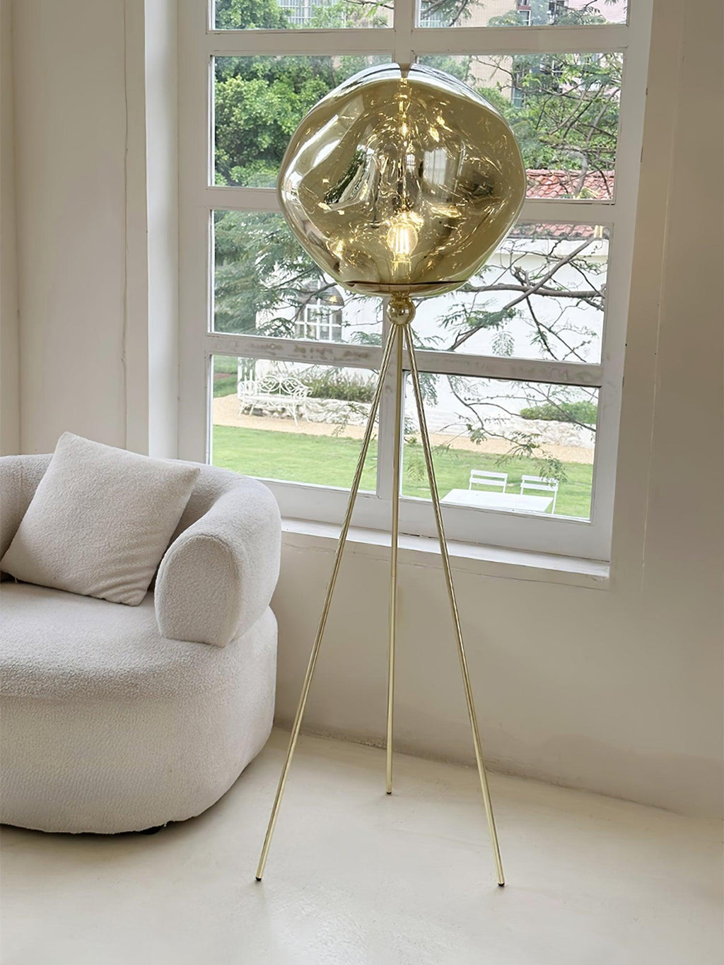 Tripod Rock Lava Floor Lamp