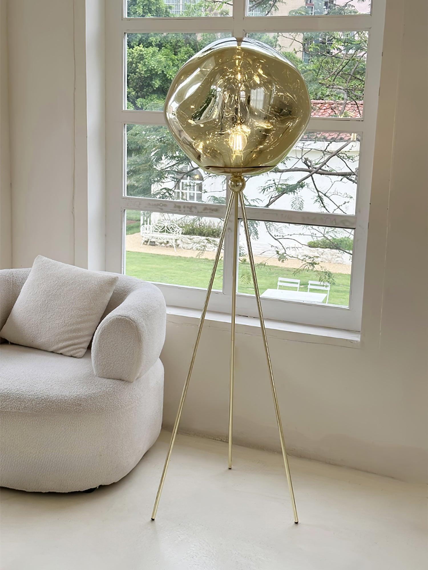 Tripod Rock Lava Floor Lamp
