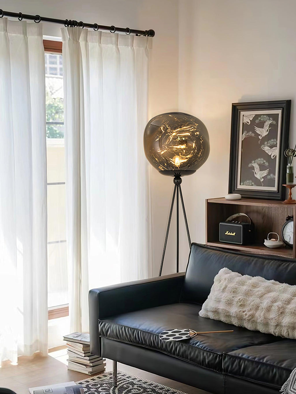 Tripod Rock Lava Floor Lamp