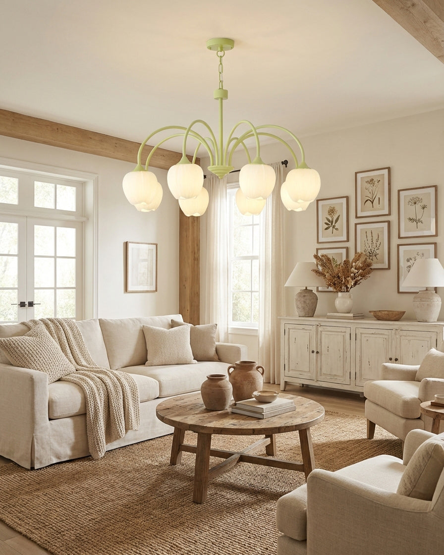 Tulip Matcha Chandelier