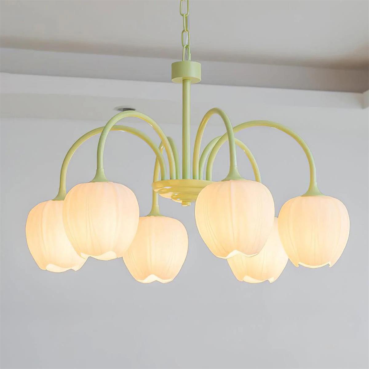 Tulip Matcha Chandelier