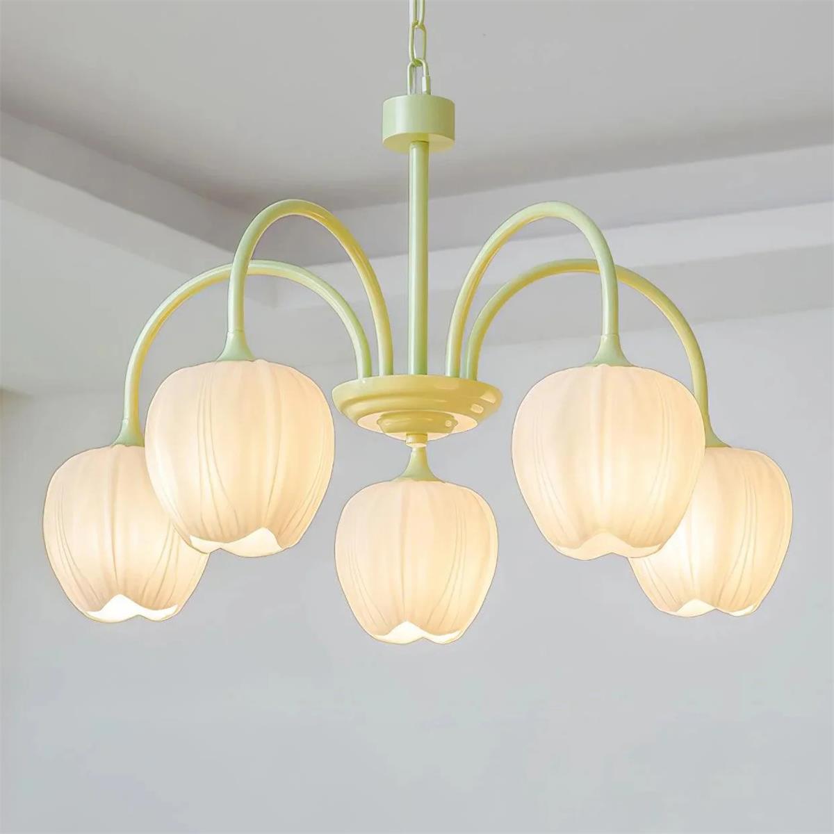 Tulip Matcha Chandelier