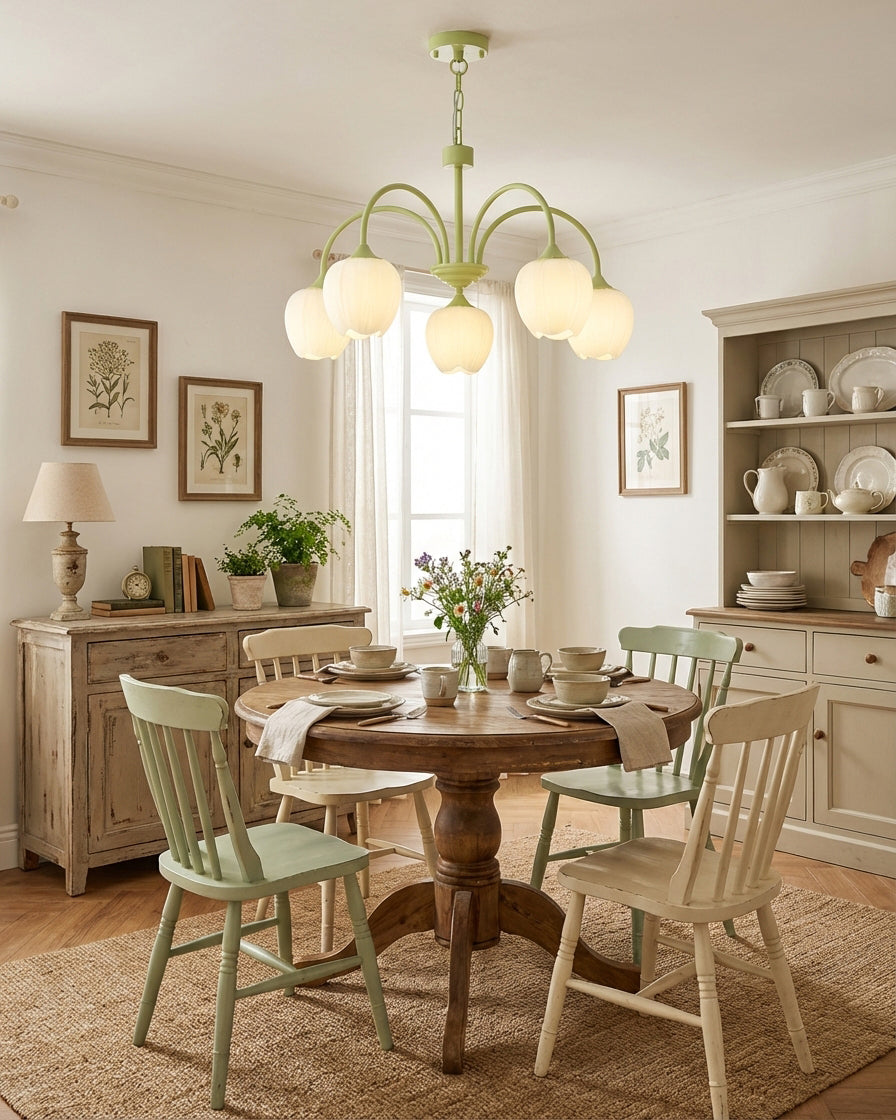 Tulip Matcha Chandelier