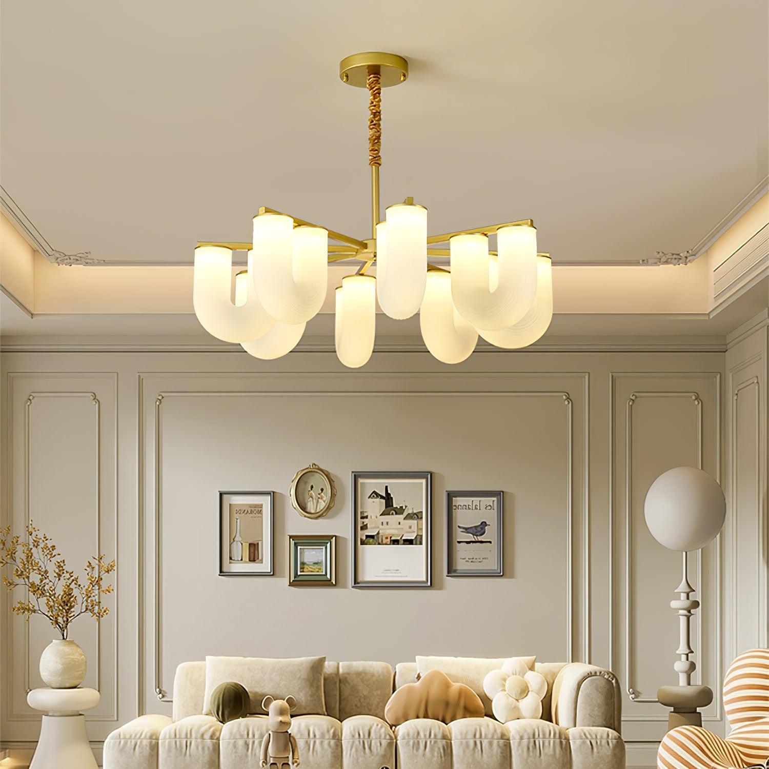 U Shaped Chandelier