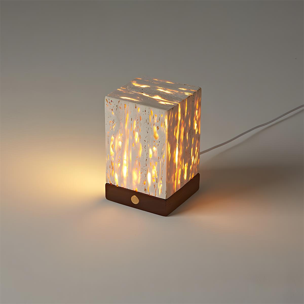 Velto Travertine Table Lamp