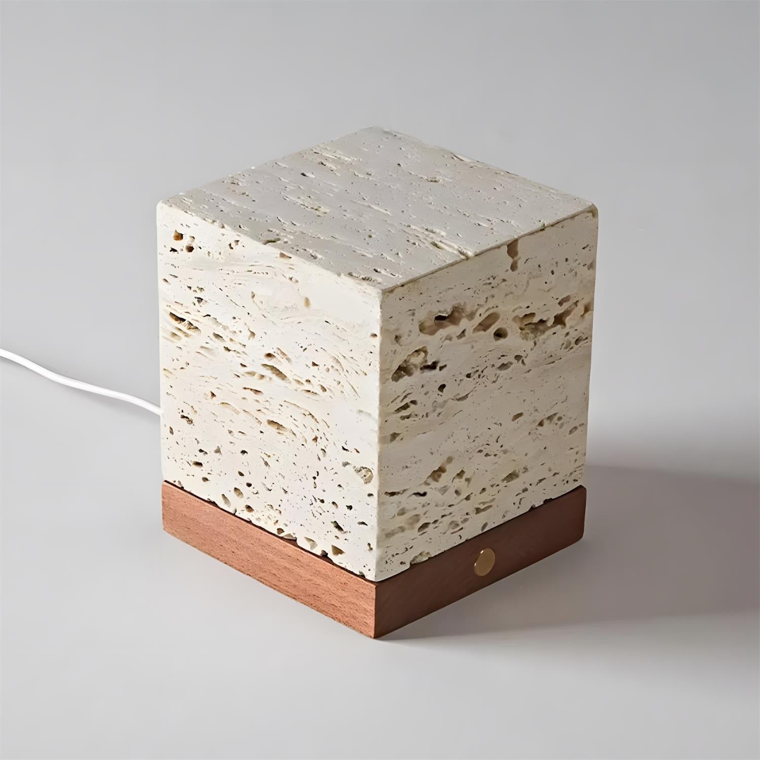 Velto Travertine Table Lamp