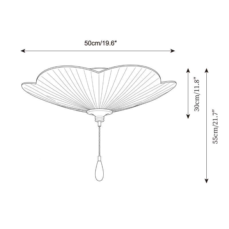 Velvet Leaf Ceiling Lamp