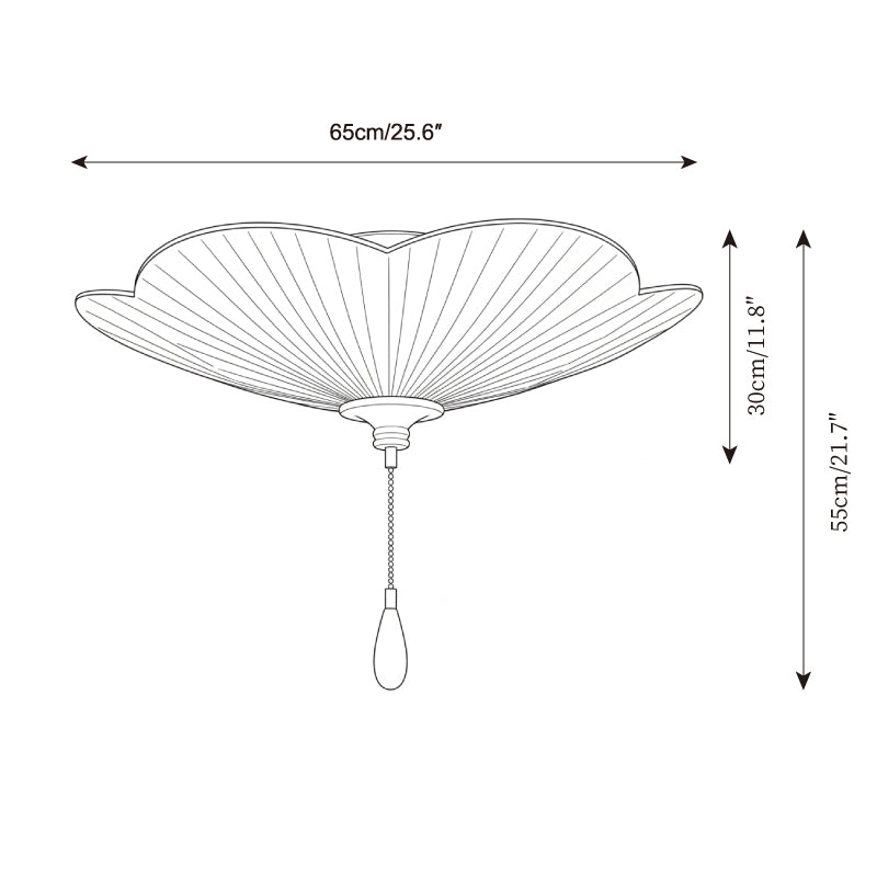 Velvet Leaf Ceiling Lamp