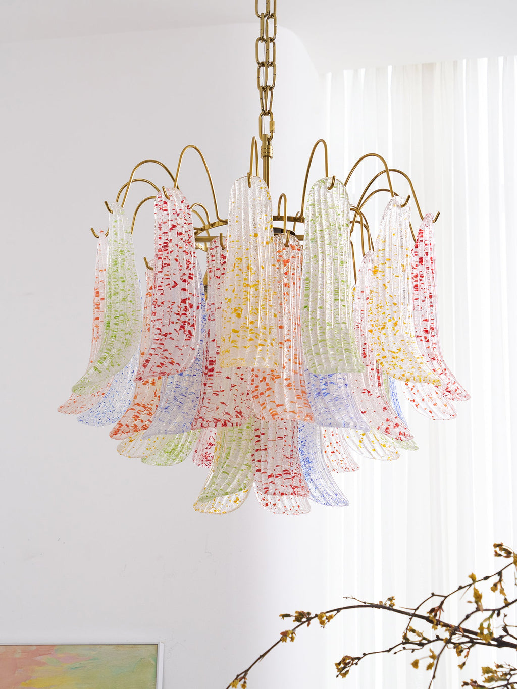 Venini Murano Glass Chandelier