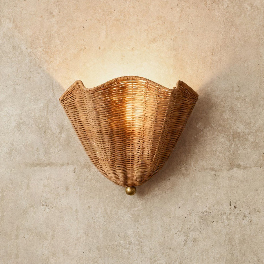 Vera Rattan Wall Lamp