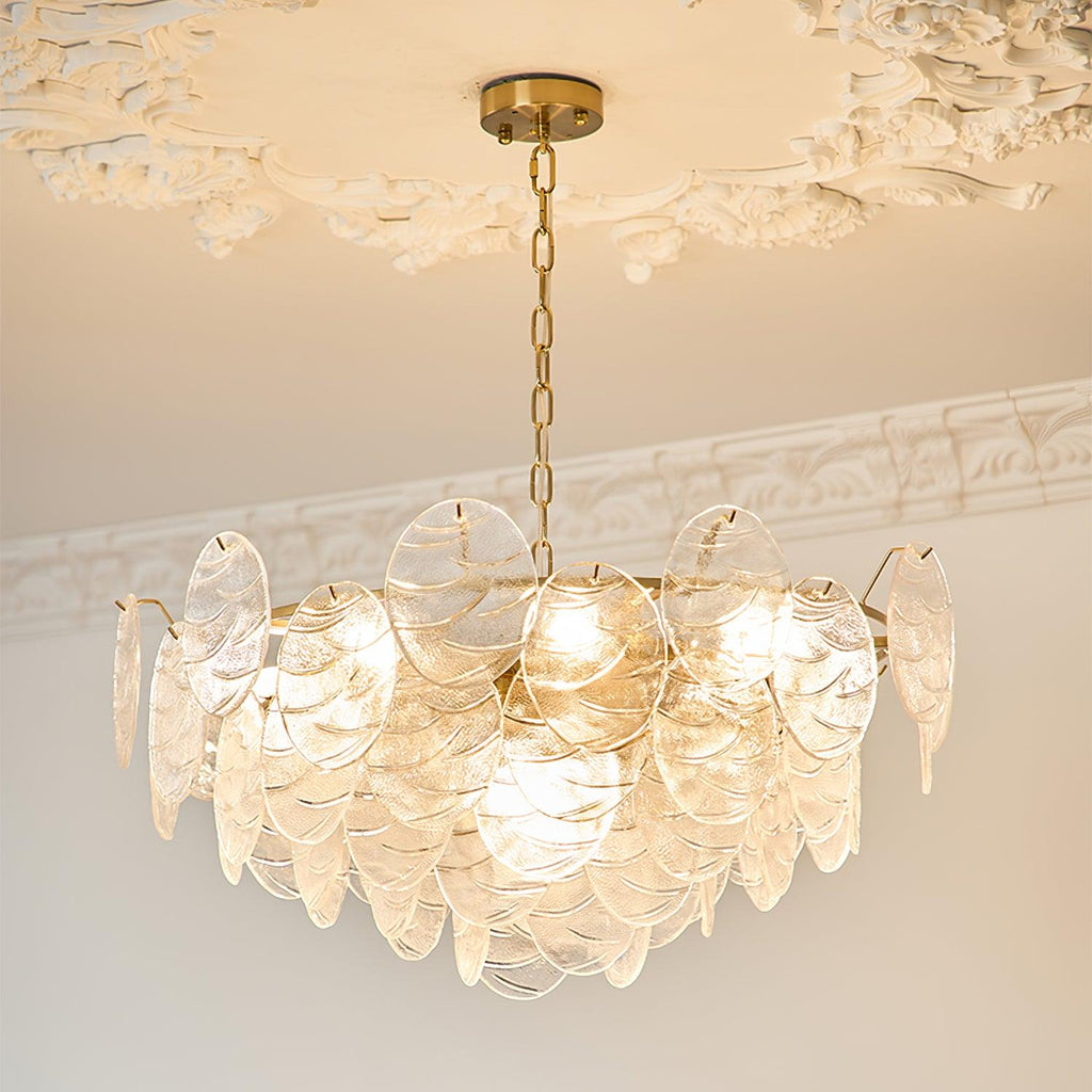 Disc Victorian Glass Chandelier