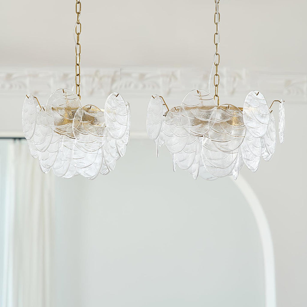 Disc Victorian Glass Chandelier