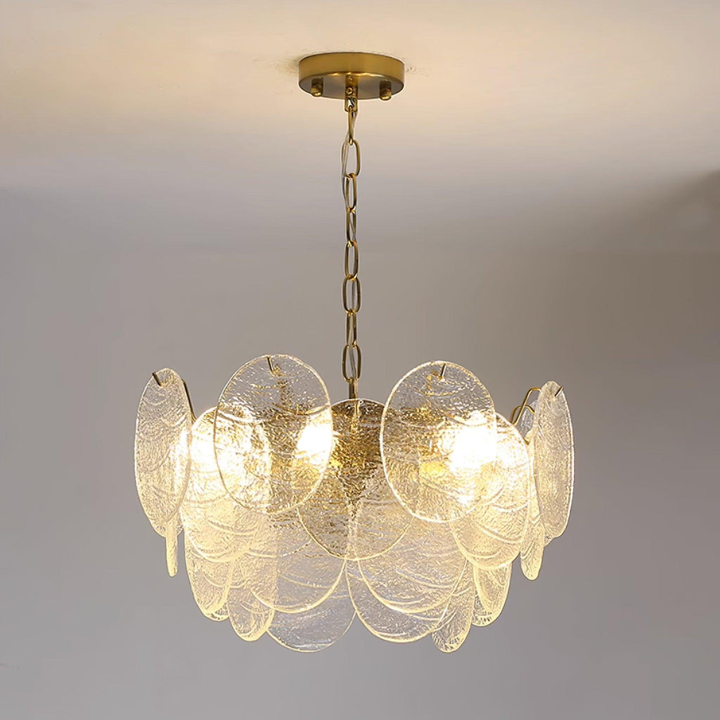 Disc Victorian Glass Chandelier