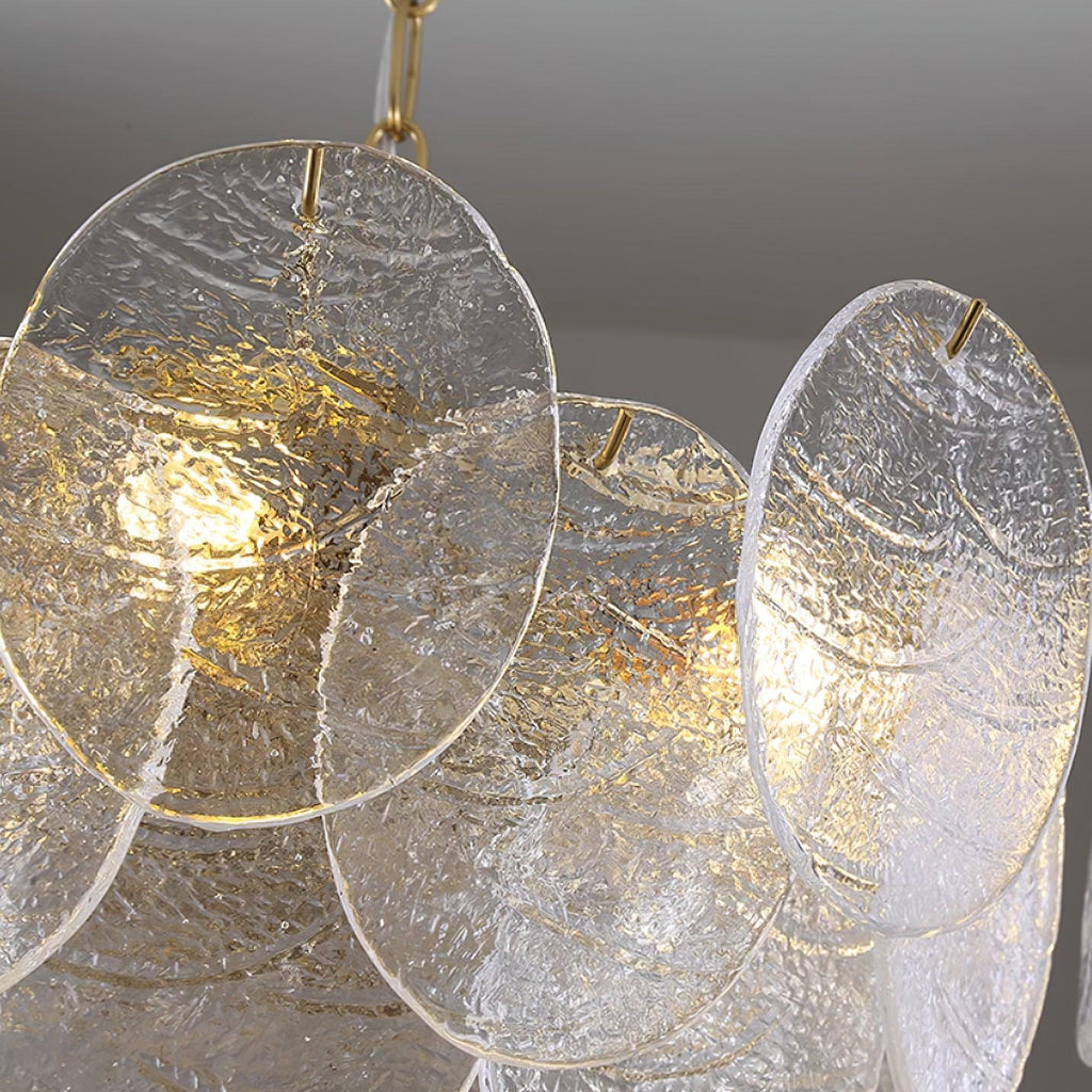 Disc Victorian Glass Chandelier