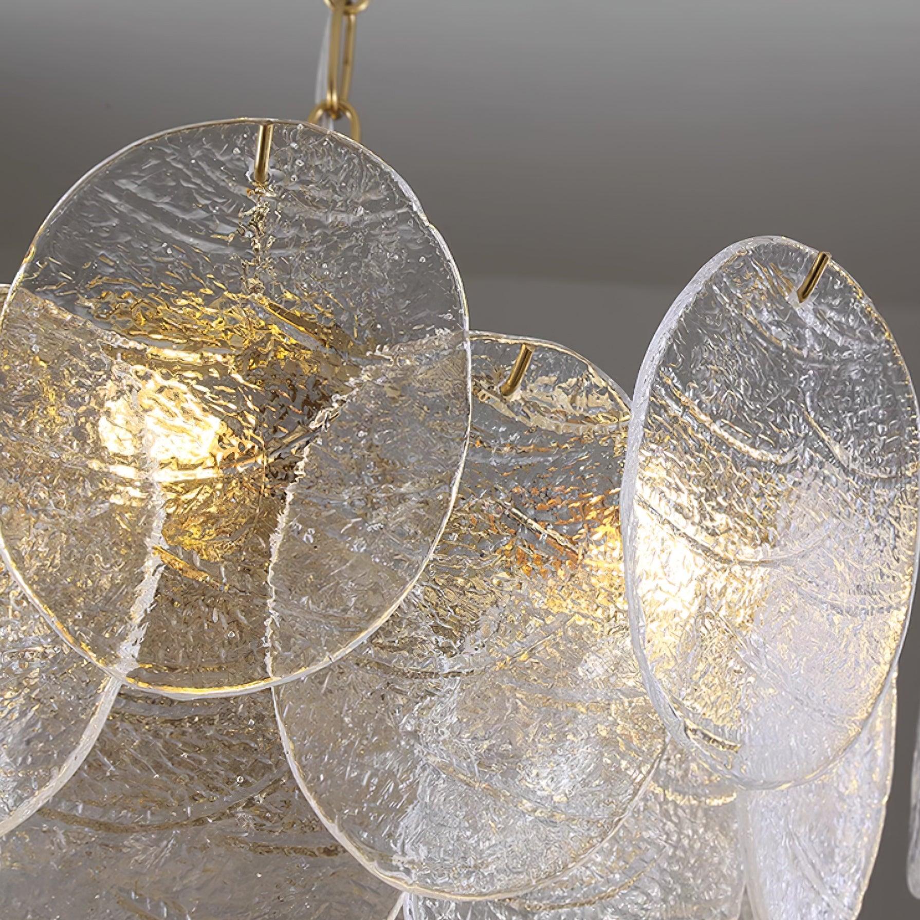 Disc Victorian Glass Chandelier