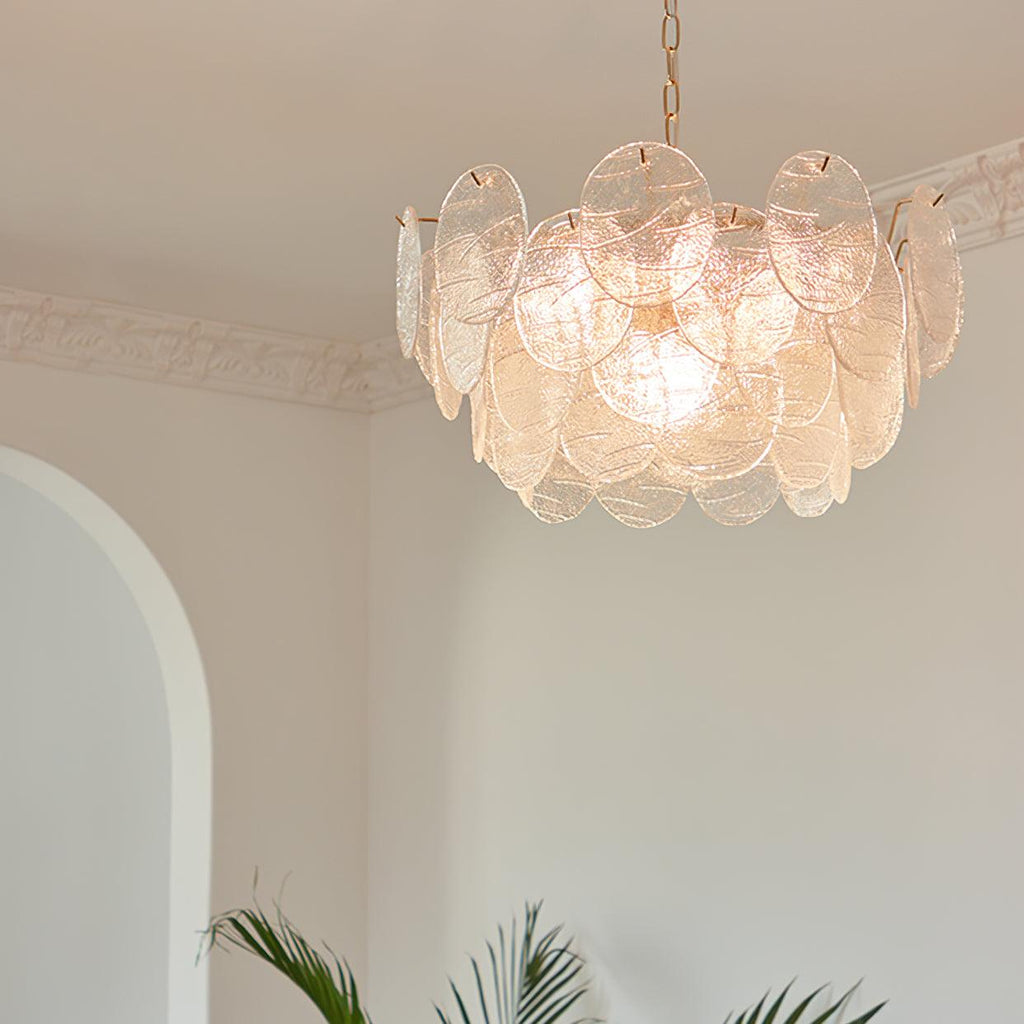 Disc Victorian Glass Chandelier