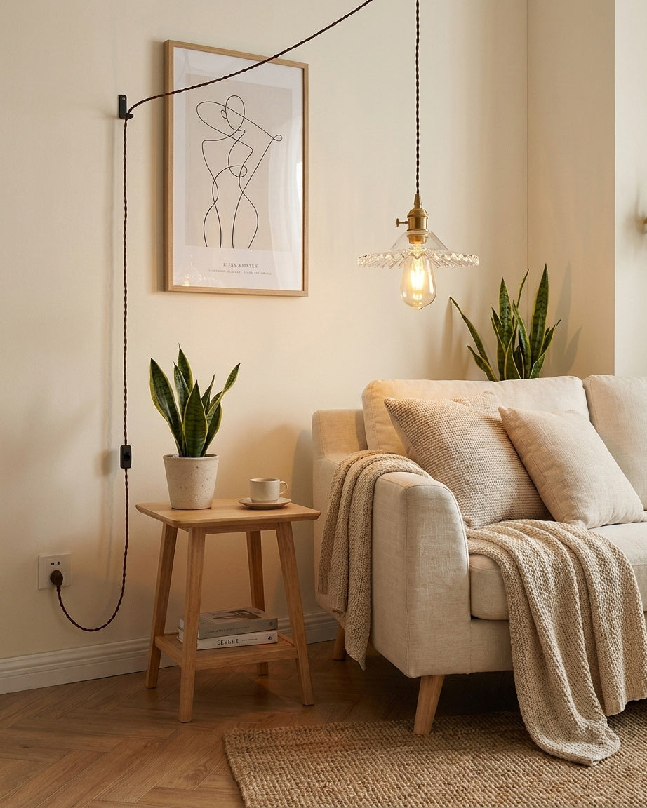 Vines Plug In Pendant Light