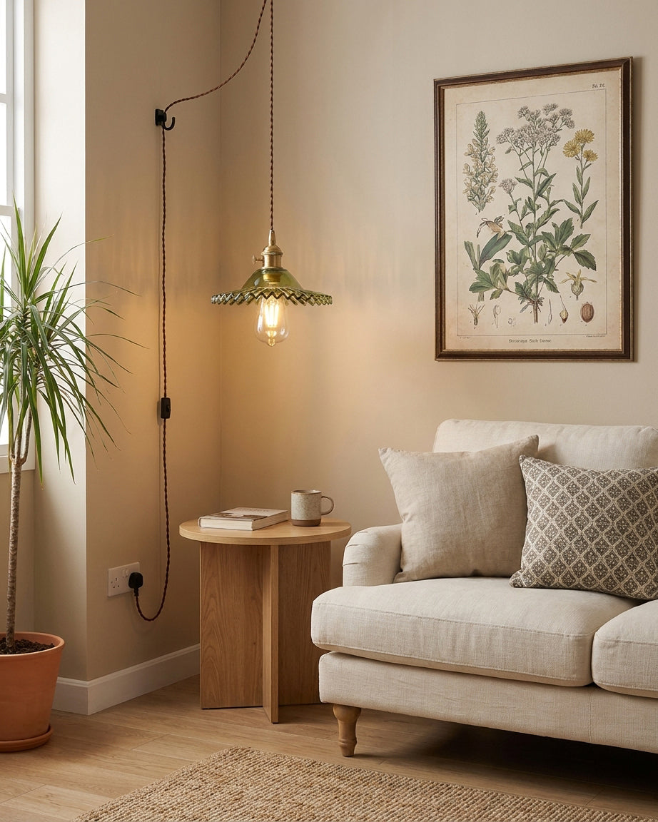 Vines Plug In Pendant Light