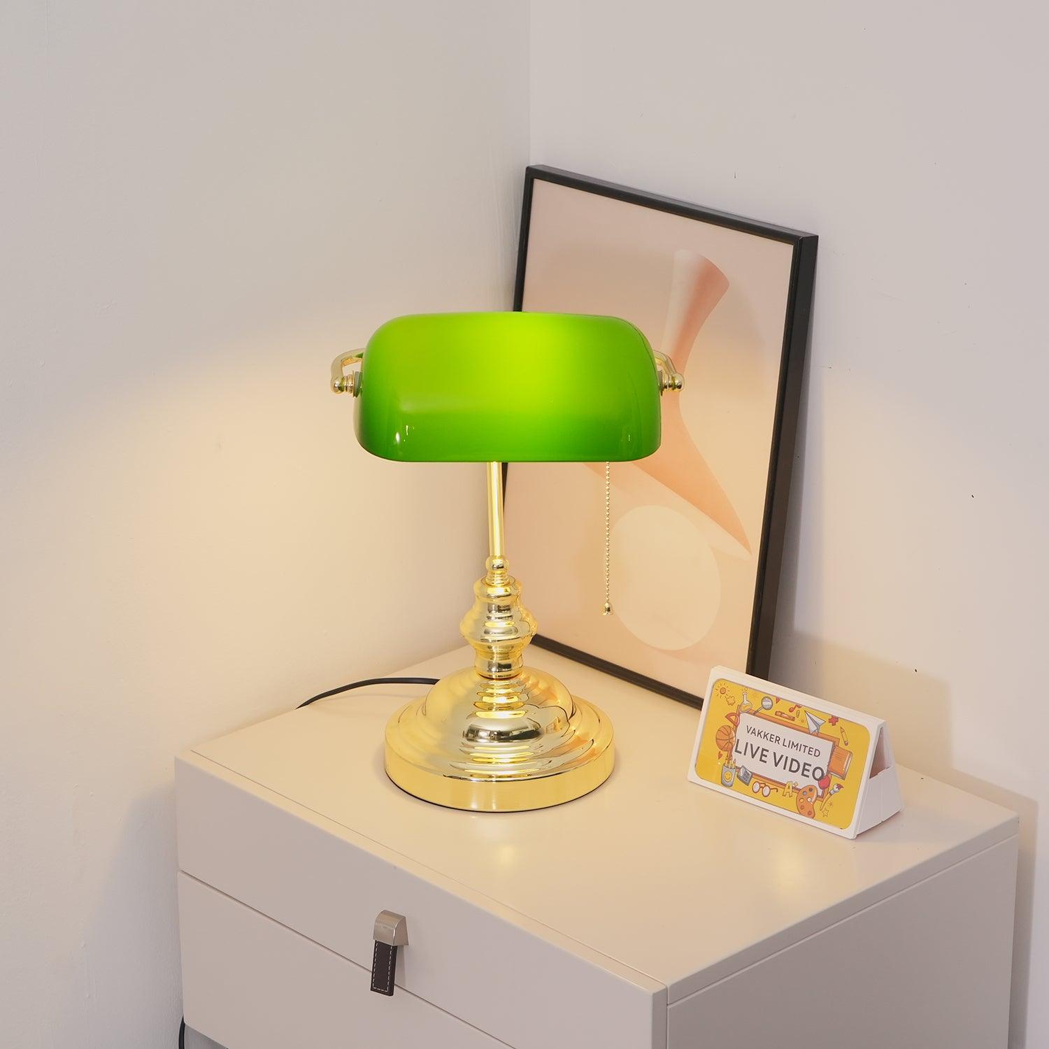 Vintage Bankers Table Lamp