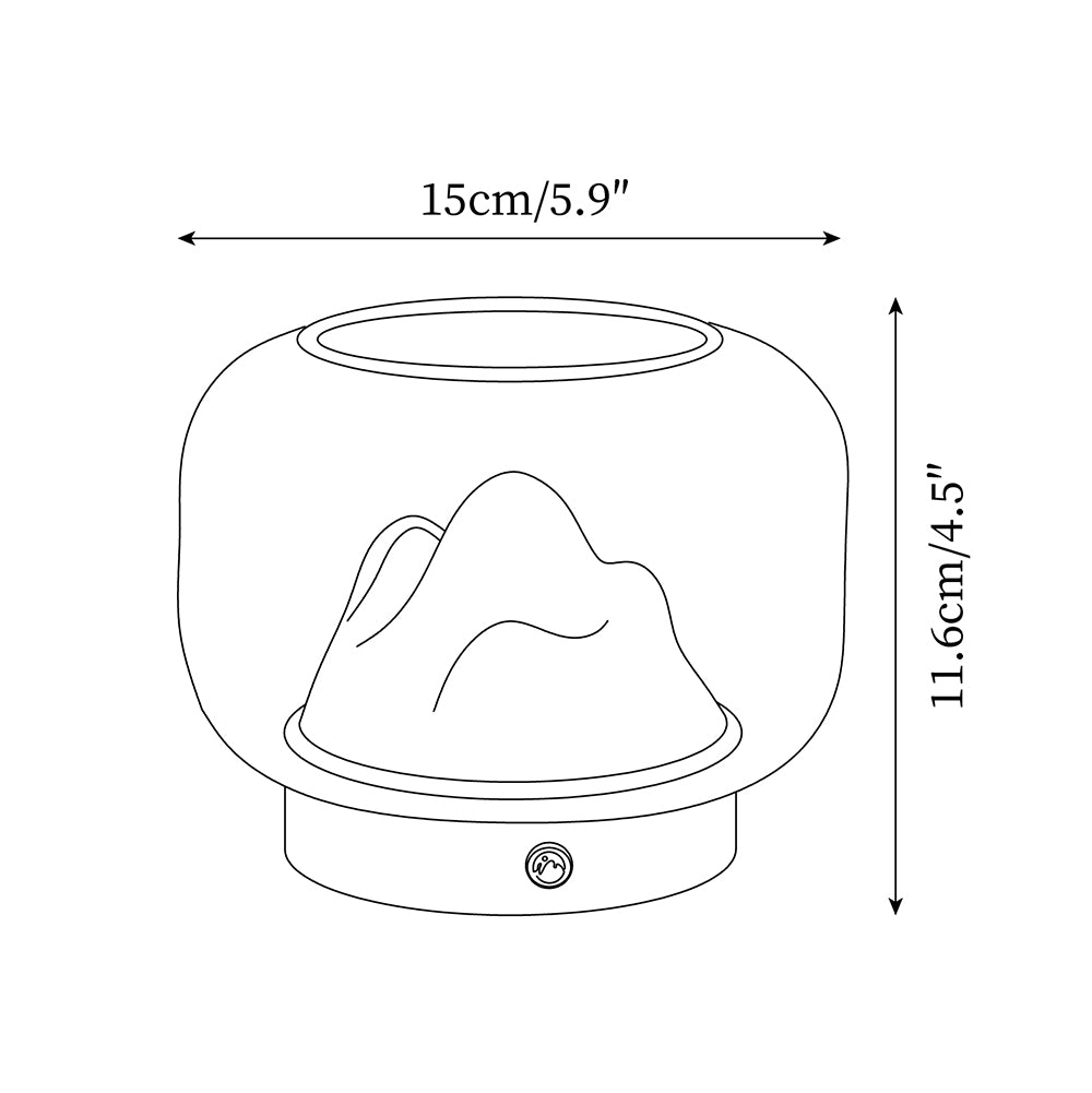 Warm Mountain Table Lamp