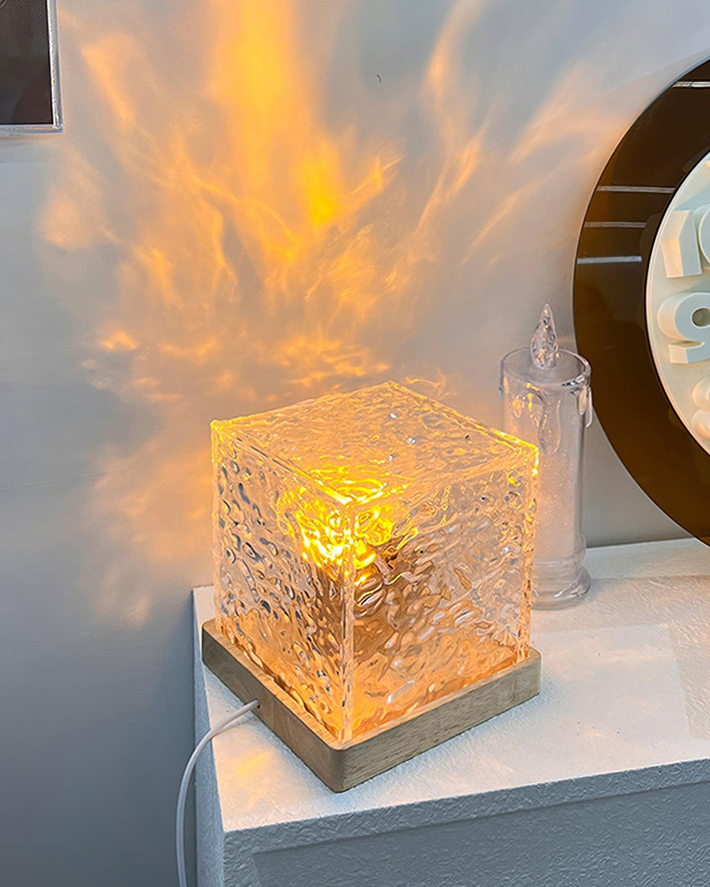 Water Ripple Crystal Table Lamp