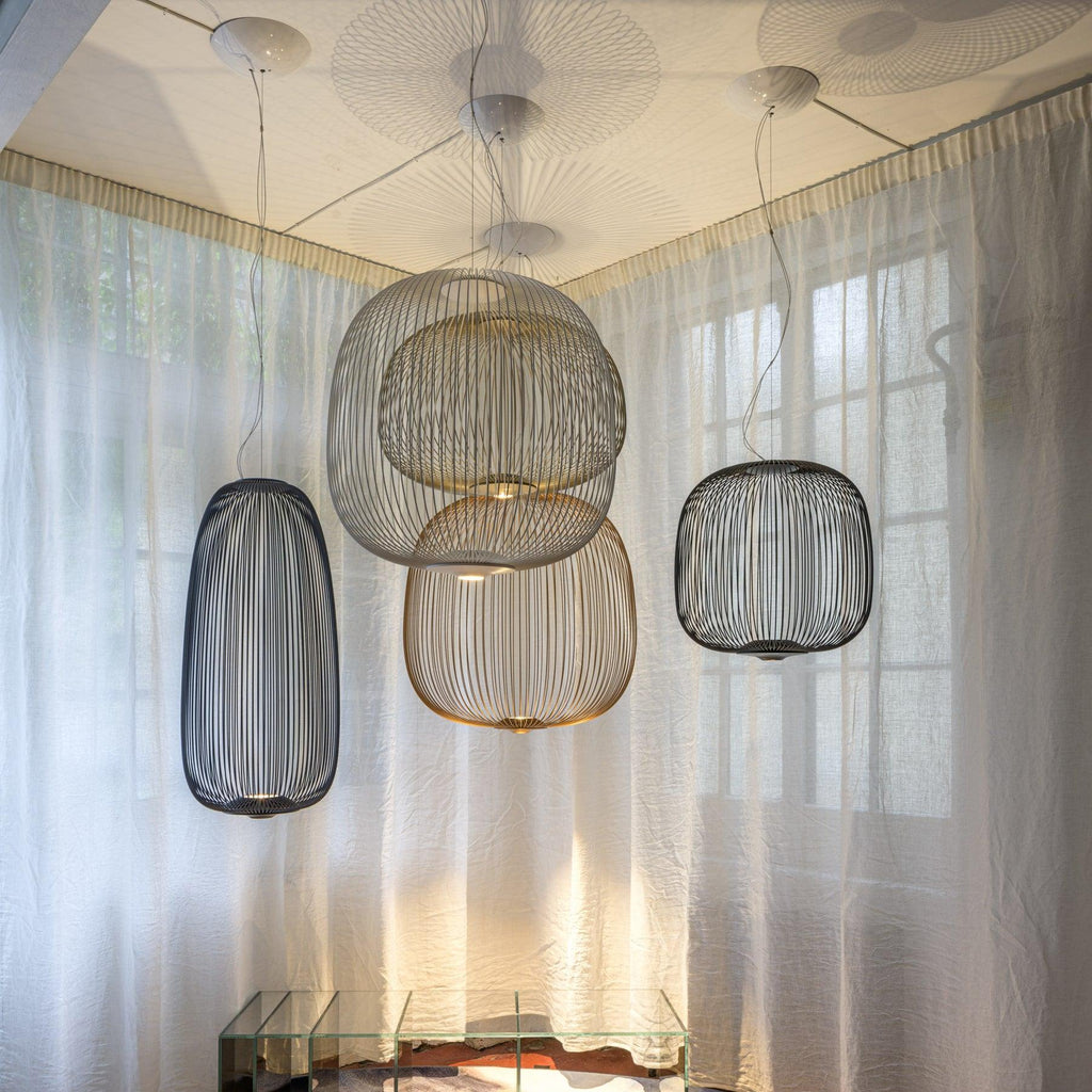 Lightweight Spokes Cage Pendant Lamp