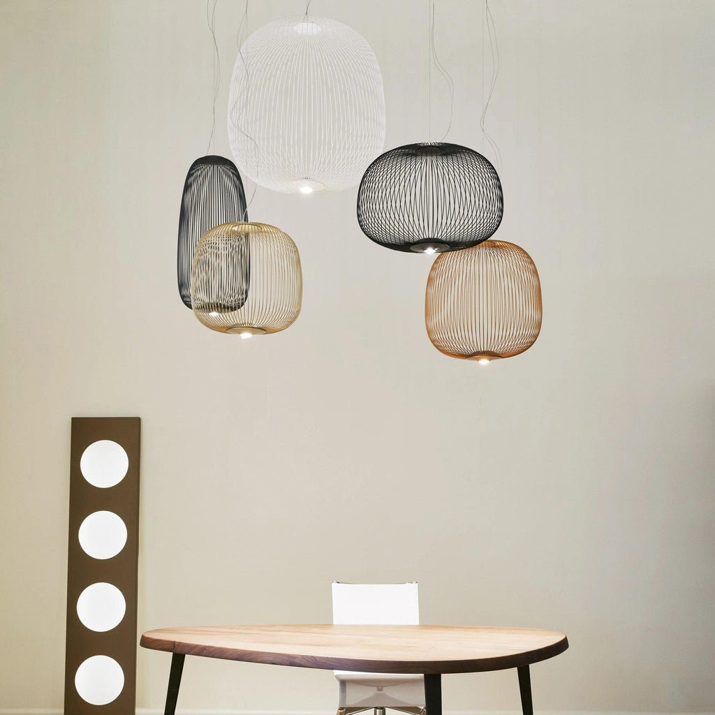 Lightweight Spokes Cage Pendant Lamp