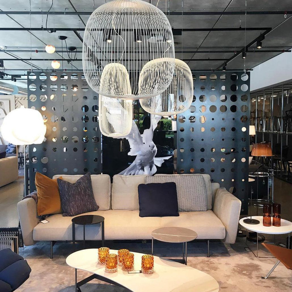 Lightweight Spokes Cage Pendant Lamp