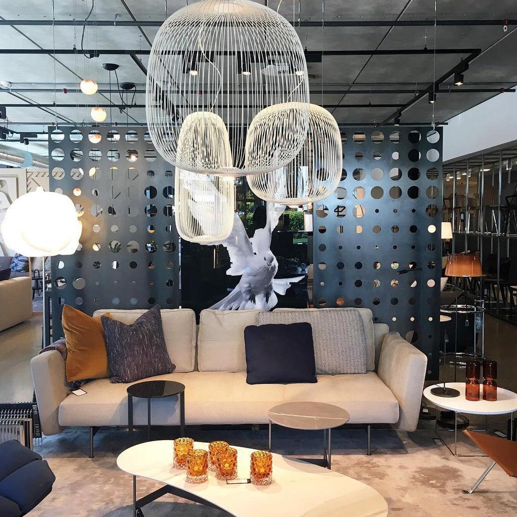 Lightweight Spokes Cage Pendant Lamp