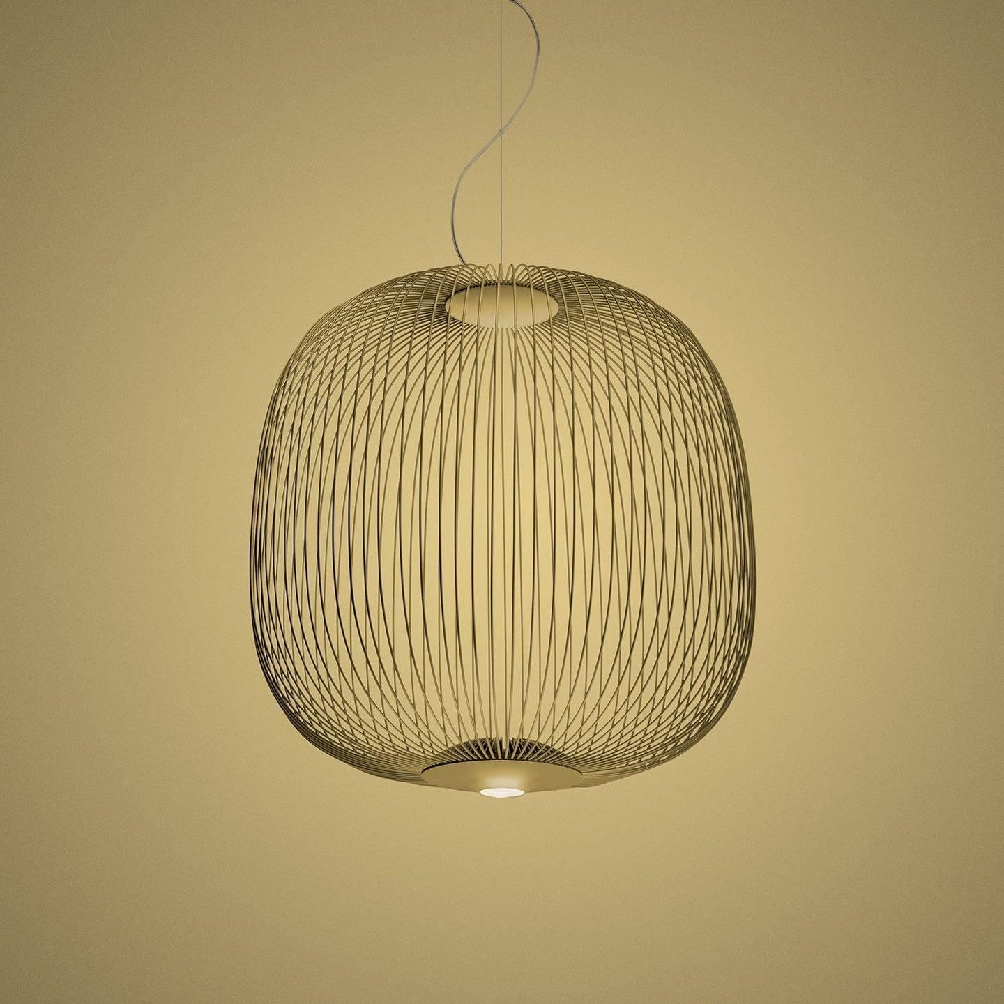 Lightweight Spokes Cage Pendant Lamp