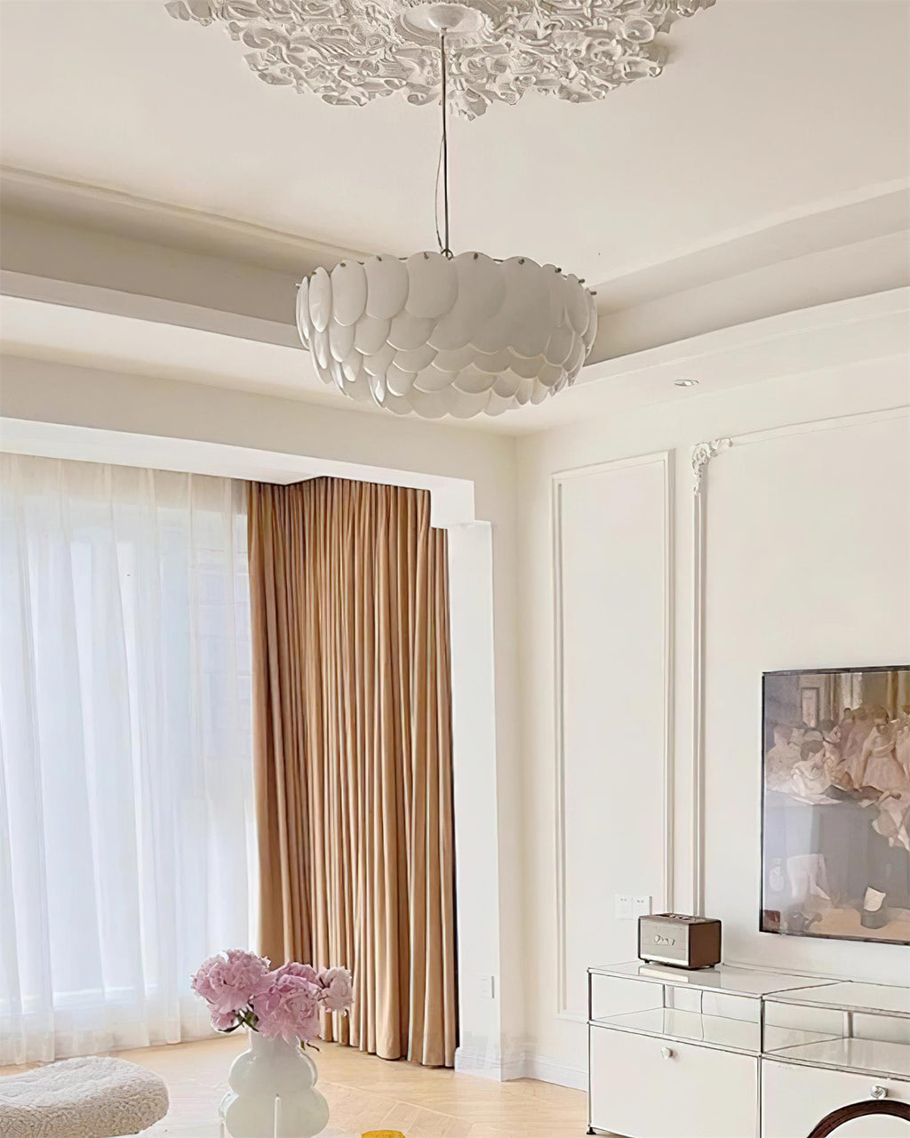 White Lottie Chandelier
