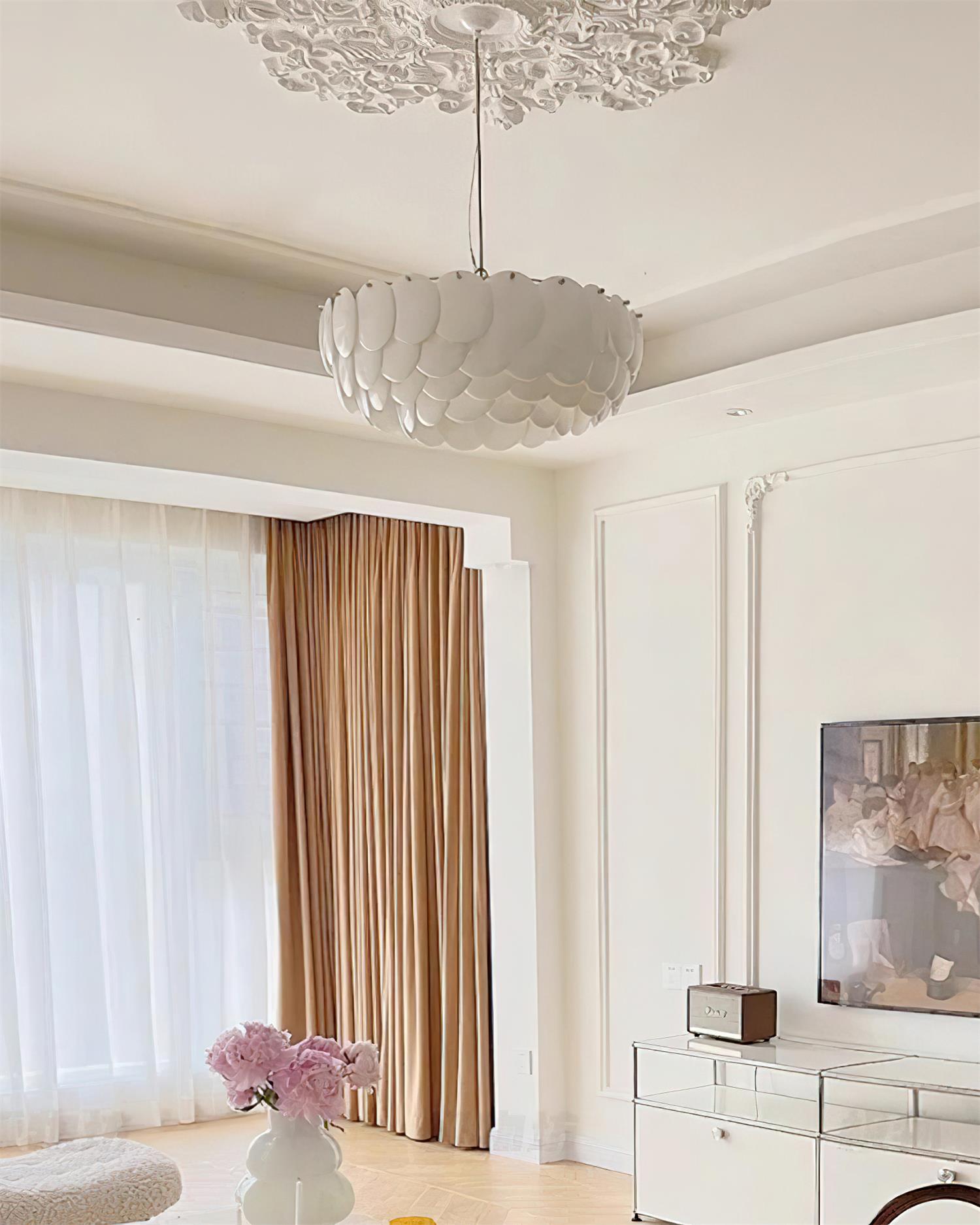 White Lottie Chandelier