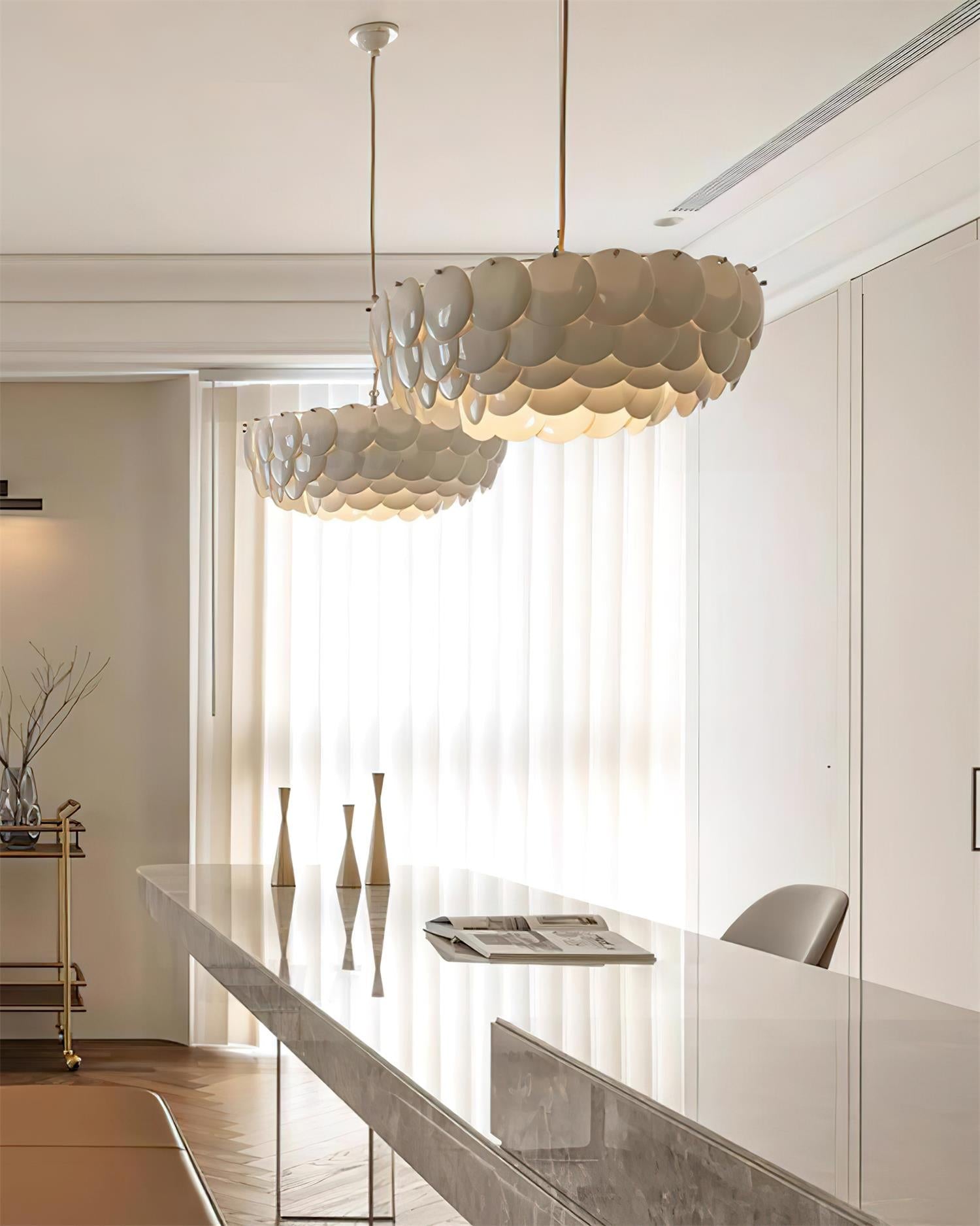 White Lottie Chandelier