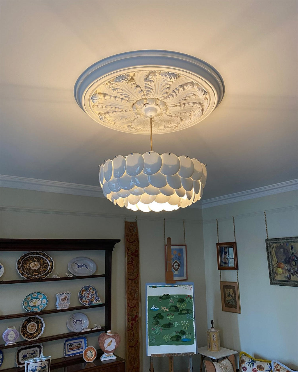 White Lottie Chandelier