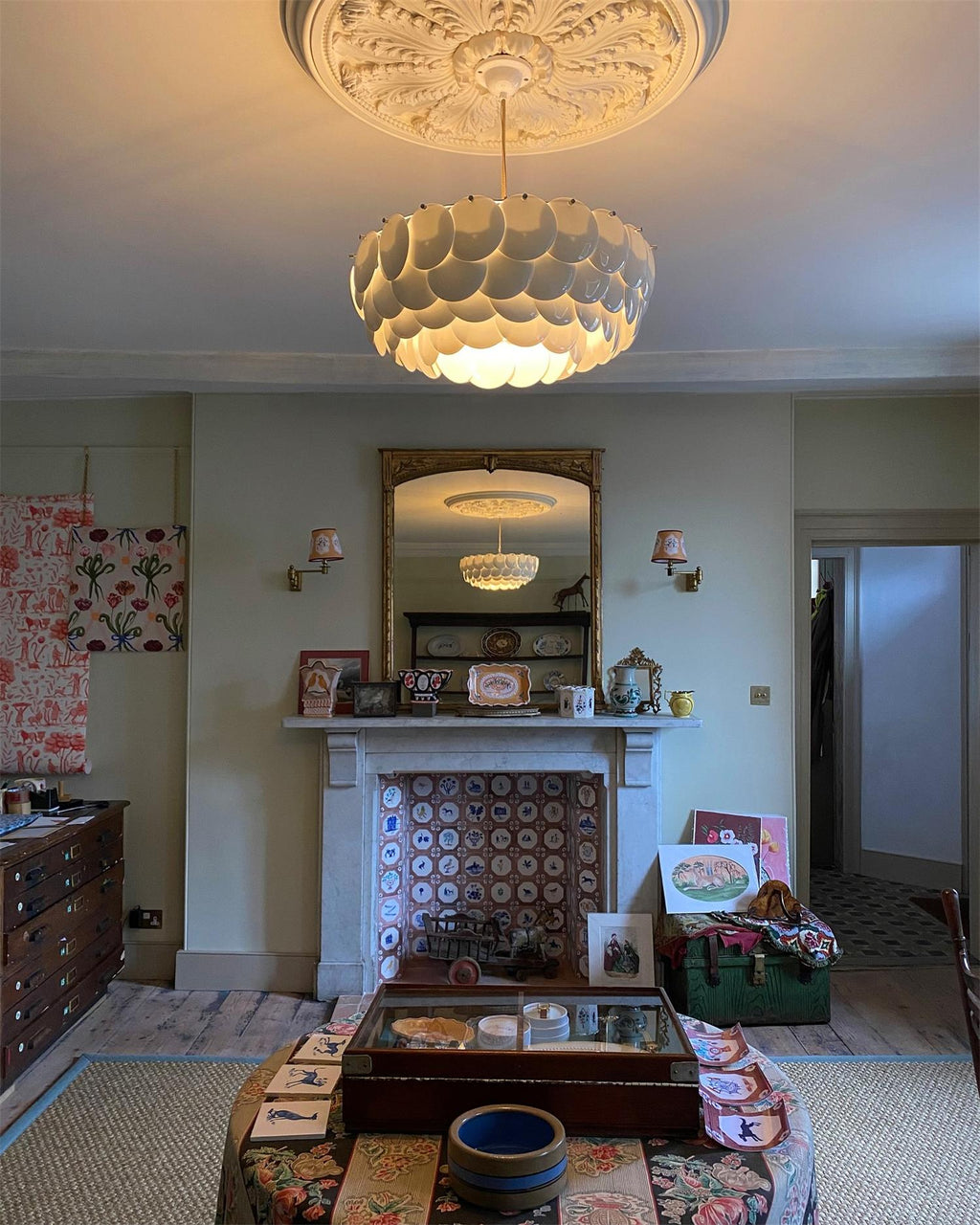 White Lottie Chandelier