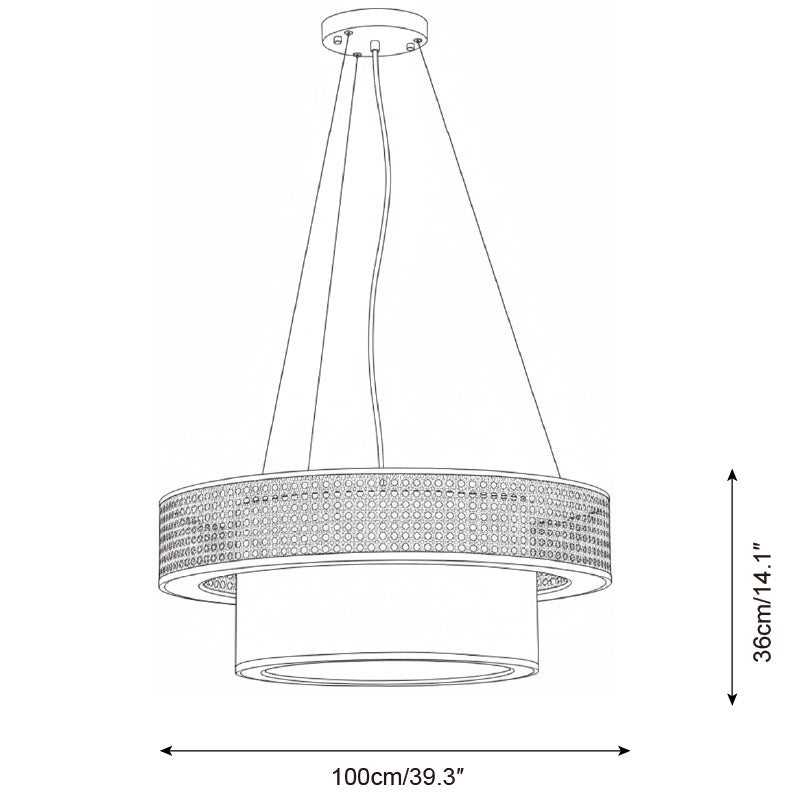 Wicker Chandelier
