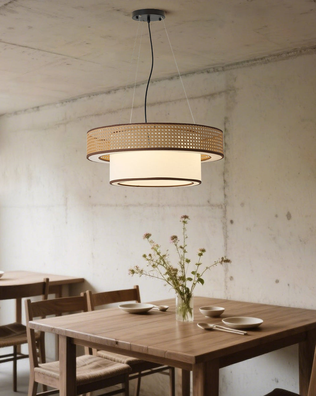 Wicker Chandelier