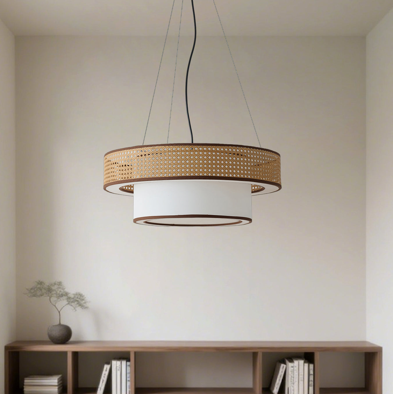 Wicker Chandelier