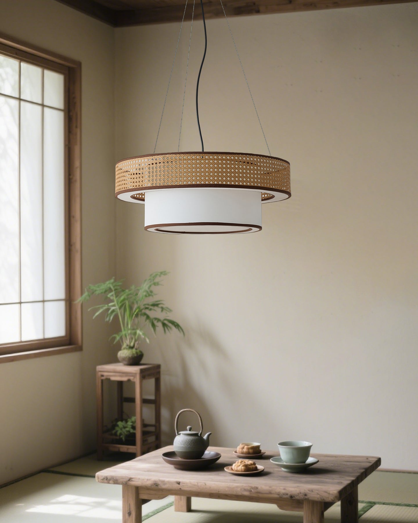 Wicker Chandelier