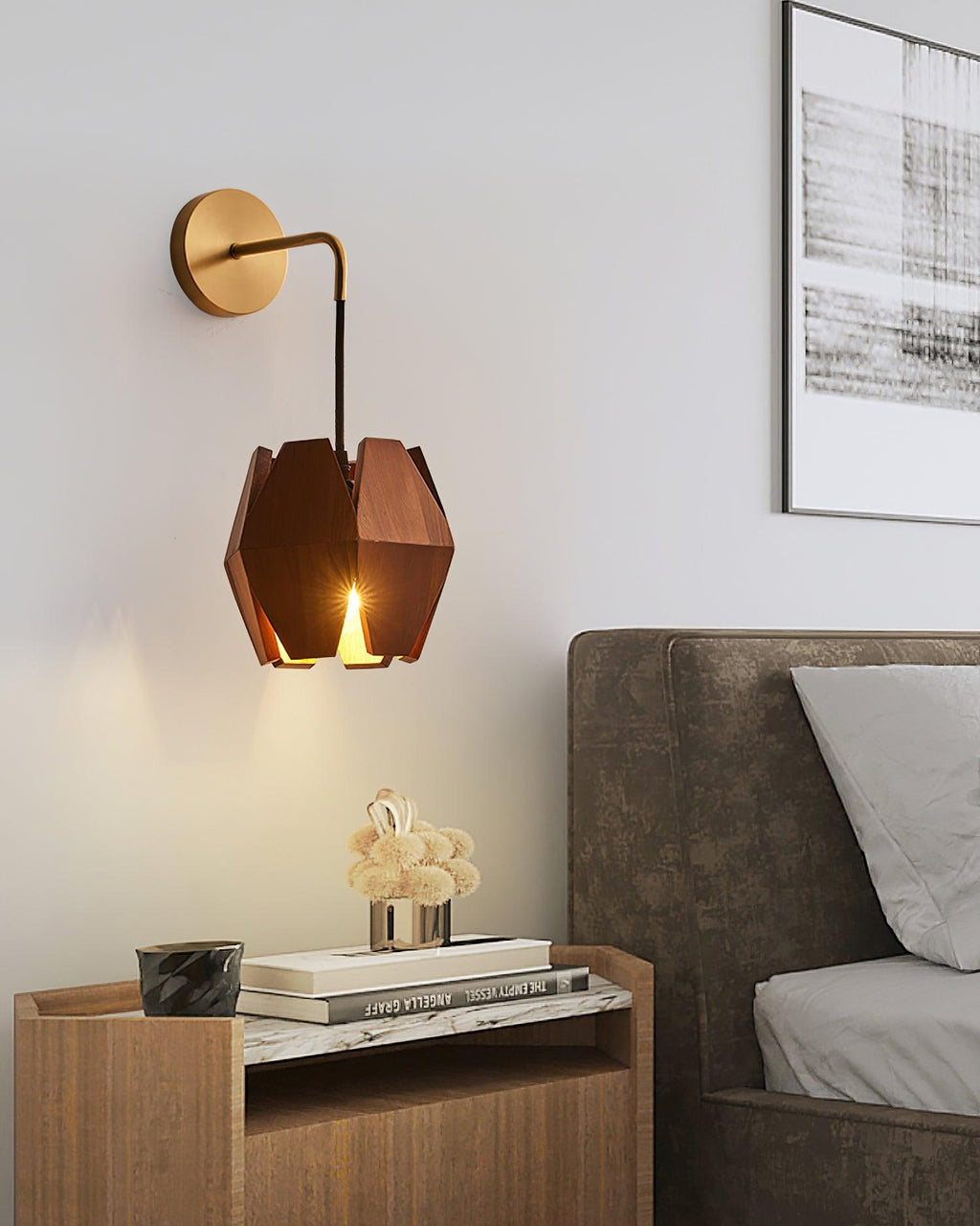 Wood Astris Wall Lamp