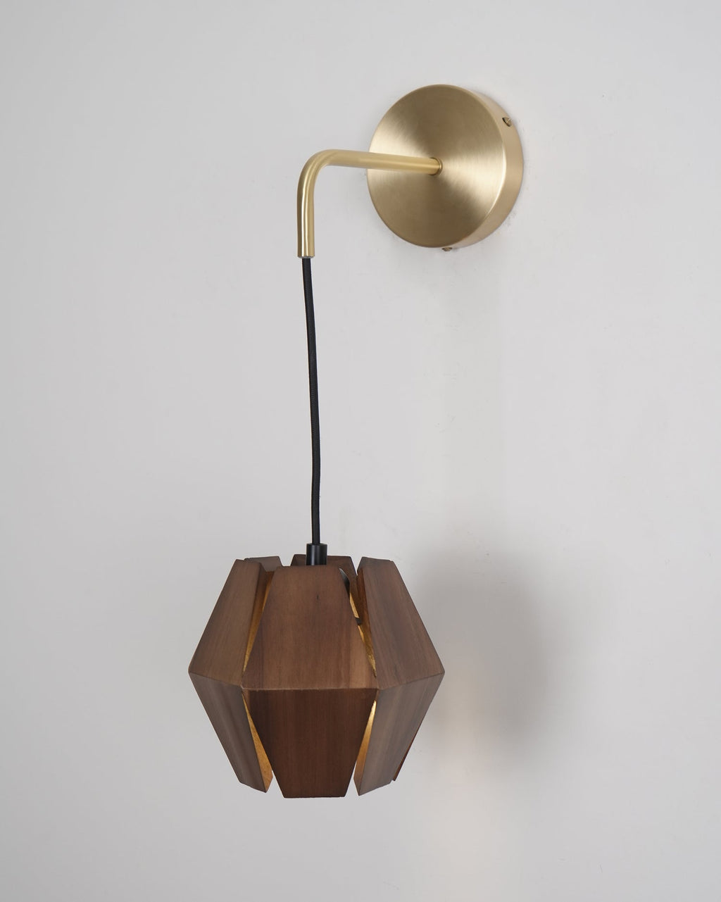 Wood Astris Plug In Wall Lamp