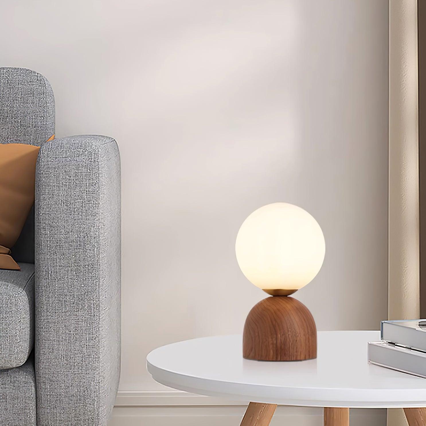 Wood Knuckle Table Lamp