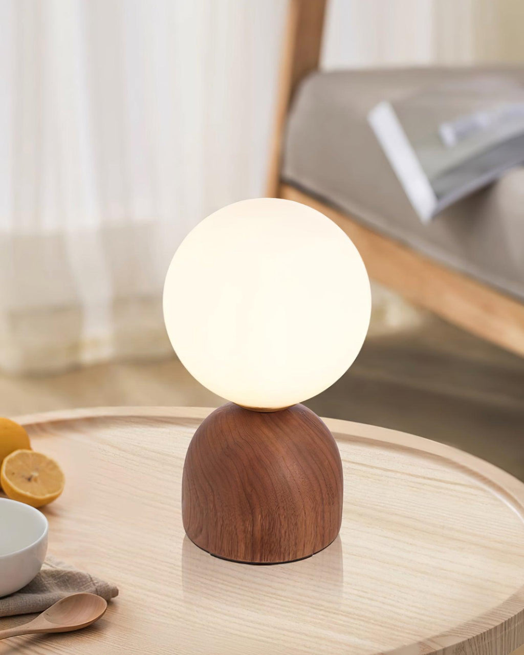 Wood Knuckle Table Lamp