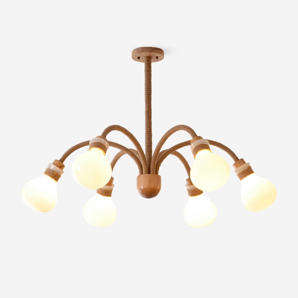 Wood Medusa Chandelier