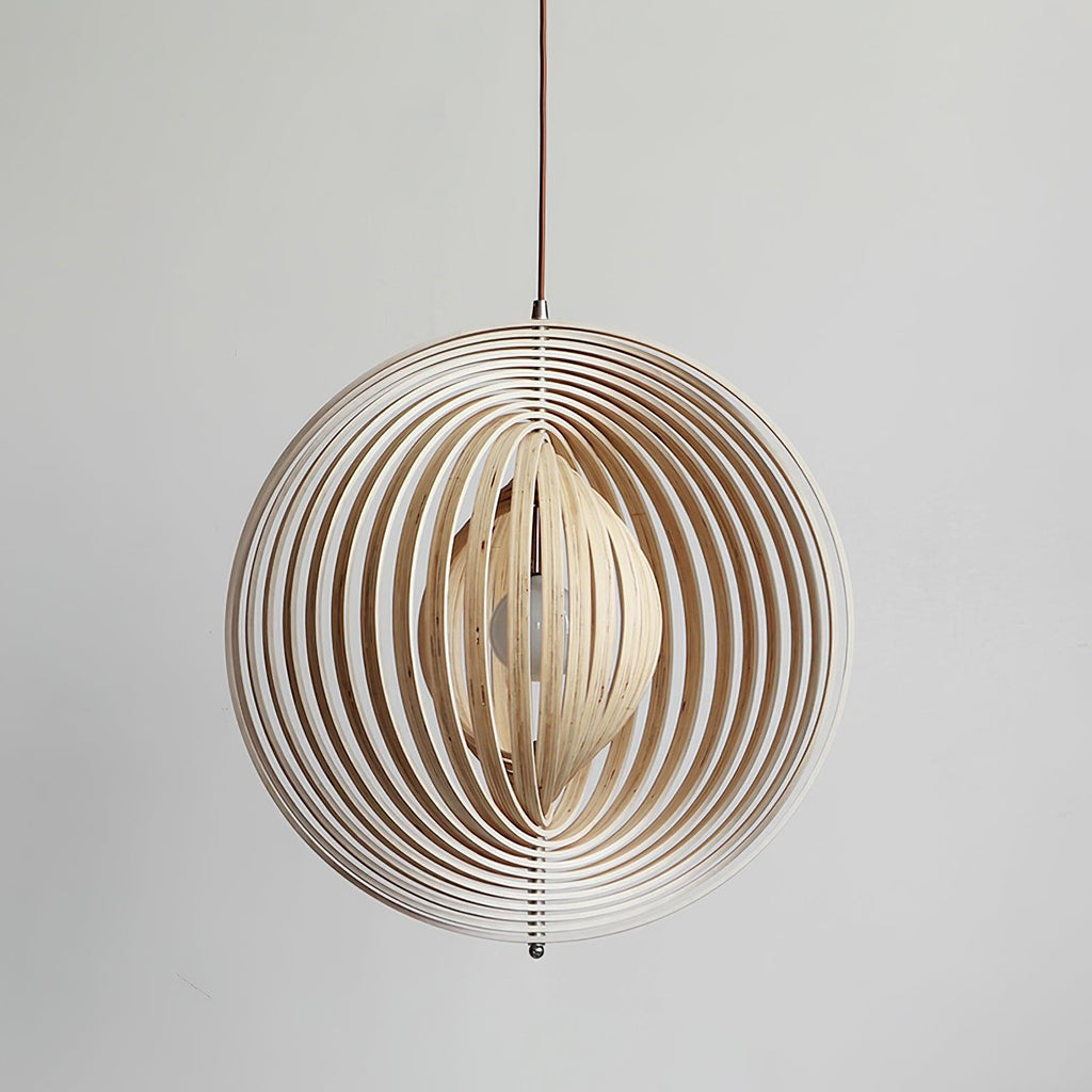 Wooden Moon Pendant Lamp